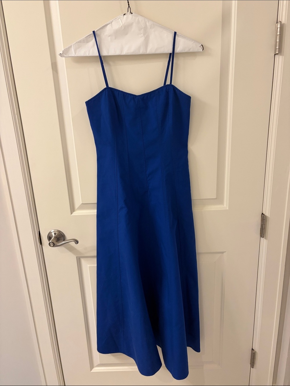 Zara Royal Blue Spaghetti Strap Midi Dress